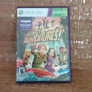Xbox 360 Kinect Adventures Video Game Original box Family Fun